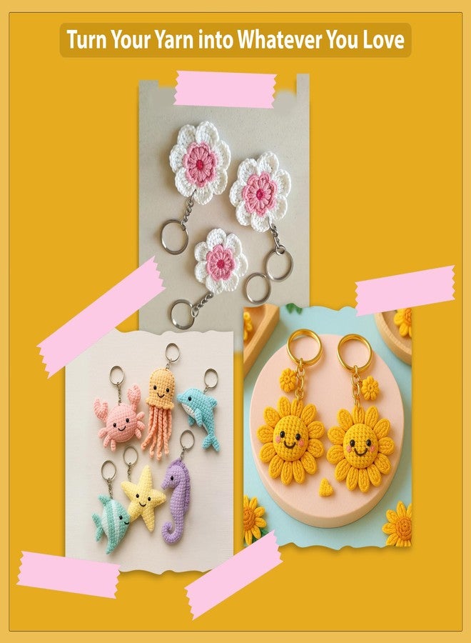 picknMAKE Crochet Kit for Beginners with Wool Yarn, Crochet Hooks, Stitch Markers & Needles - DIY Learn to Crochet Set for Adults & Kids, Starter Craft Kit with All Supplies - Image 4